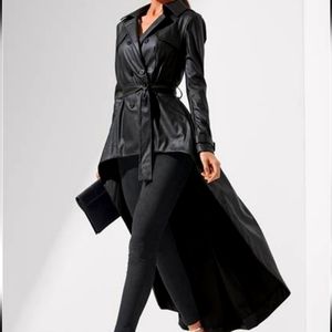 Venus Faux Leather Coat, Brand New